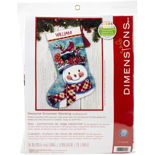Dimensions&#xAE; Snowman Needlepoint Stocking Kit